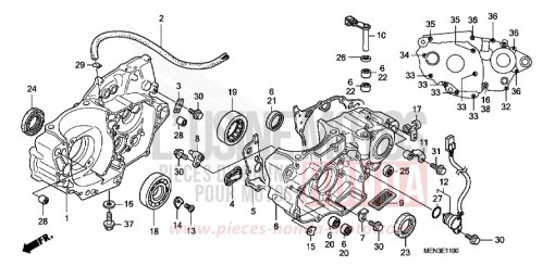 CARTER MOTEUR CRF450RC de 2012